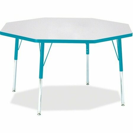 JONTI-CRAFT TABLE, OCTAGON, 48X48, GY/TL JNT6428JCA005